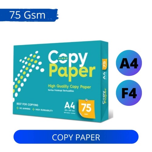 Kertas HVS A4 dan F4 Copy Paper CPB 75 Gsm (Sinar Dunia)